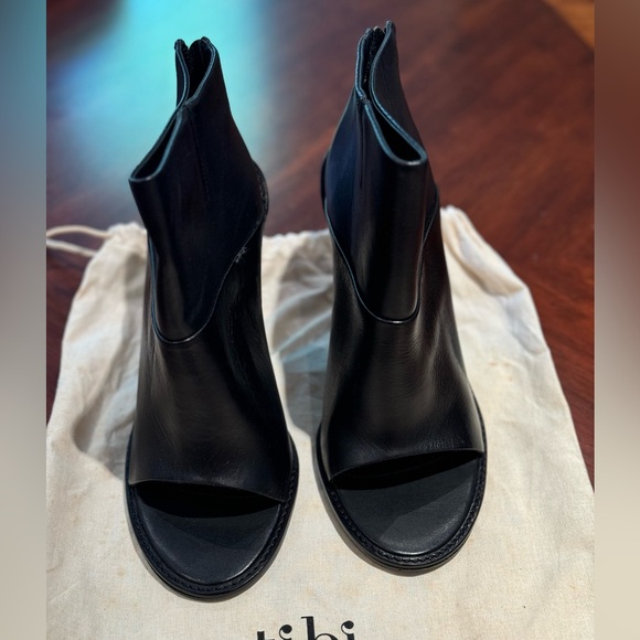 Authentic black Tibi open toe ankles boots sz EU 38.5 - Picture 2 of 7